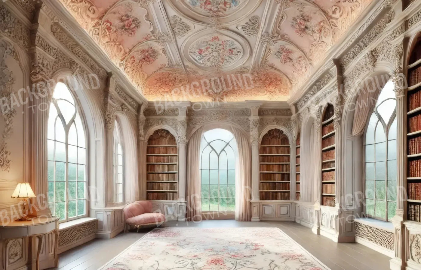 Fancy Library 14’x9’ UltraCloth (168 x 108 inch) Backdrop
