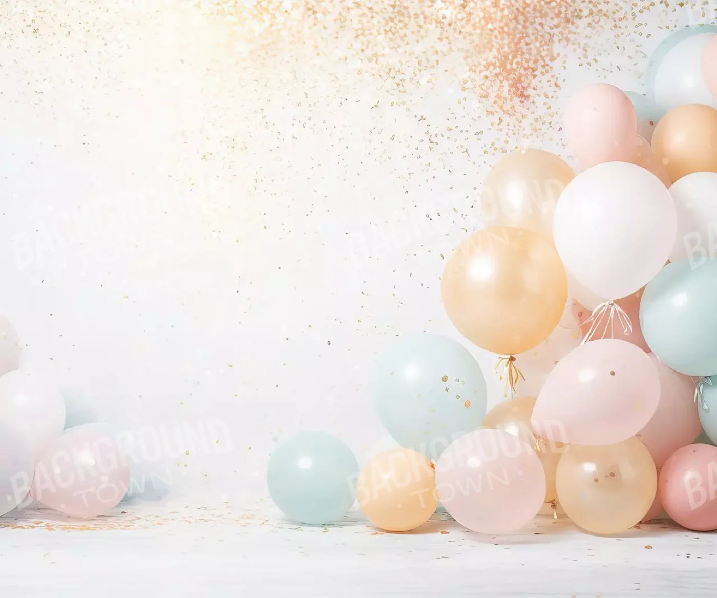 Fancy Party Balloons Ii 5’X4’2 Fleece (60 X 50 Inch) Backdrop