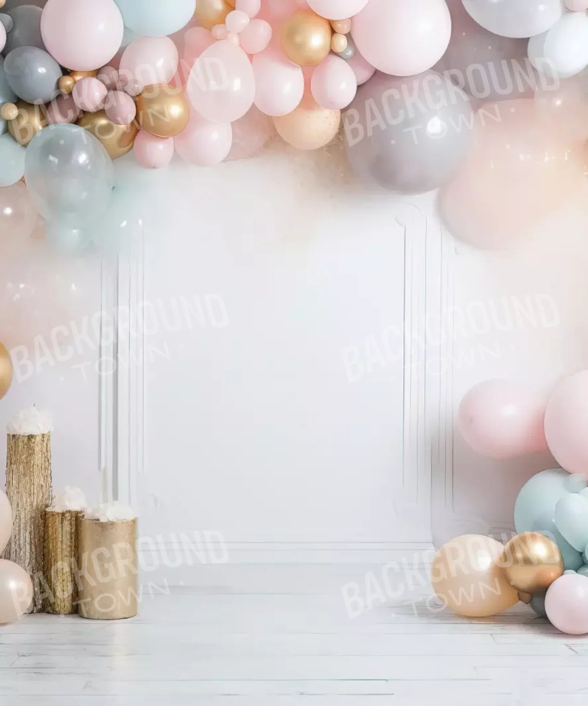 Fancy Party Balloons I 10’X12’ Ultracloth (120 X 144 Inch) Backdrop