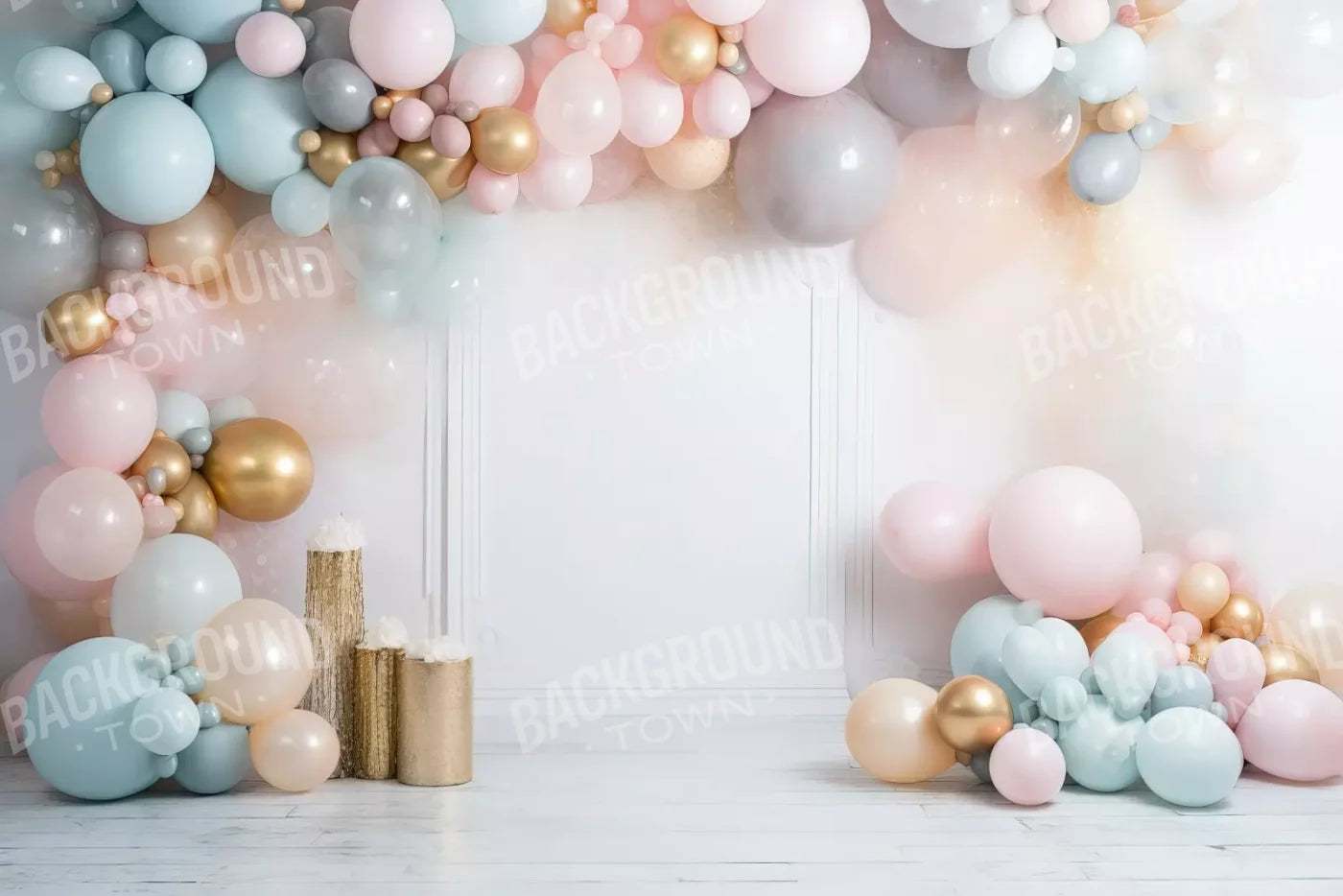 Fancy Party Balloons I 12’X8’ Ultracloth (144 X 96 Inch) Backdrop