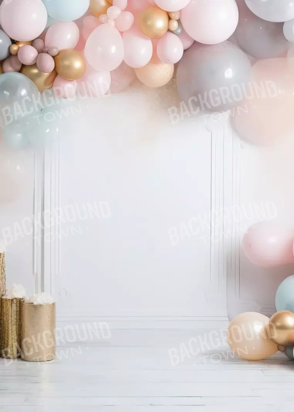 Fancy Party Balloons I 5’X7’ Ultracloth (60 X 84 Inch) Backdrop