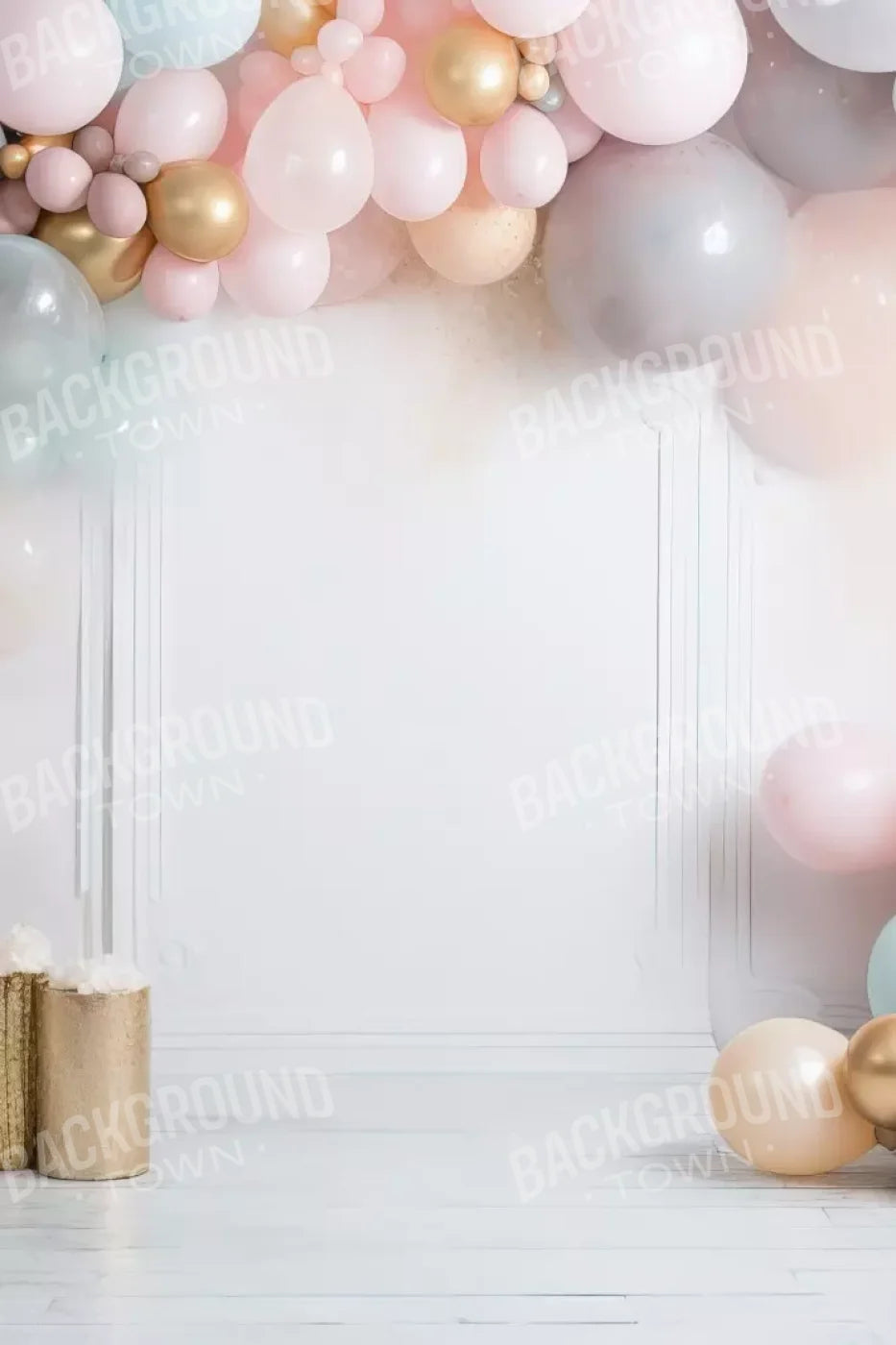 Fancy Party Balloons I 8’X12’ Ultracloth (96 X 144 Inch) Backdrop