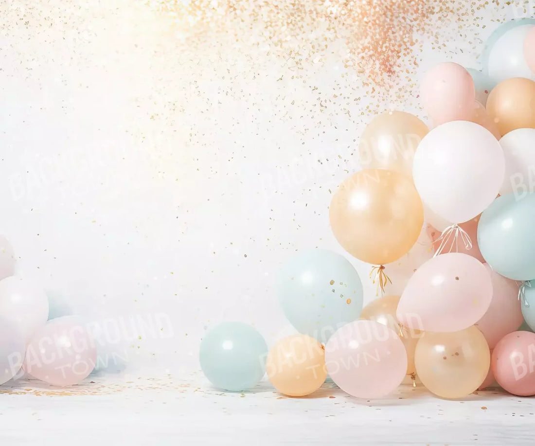 Fancy Party Balloons Ii 5’X4’2 Fleece (60 X 50 Inch) Backdrop
