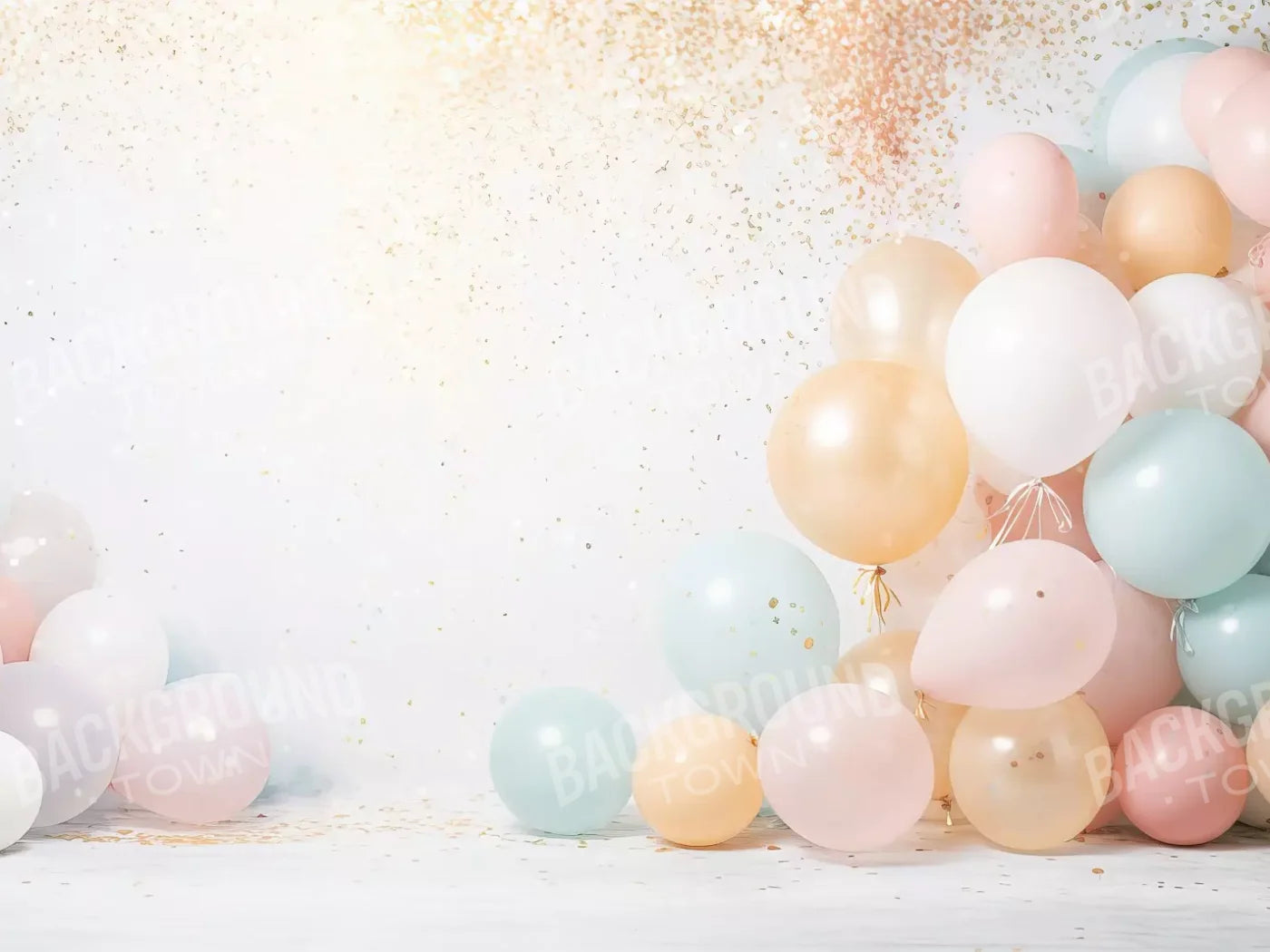 Fancy Party Balloons Ii 6’8X5’ Fleece (80 X 60 Inch) Backdrop