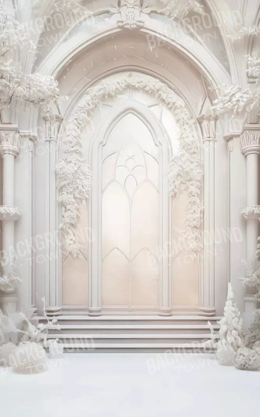 Fancy White Hall 9X14 Ultracloth ( 108 X 168 Inch ) Backdrop