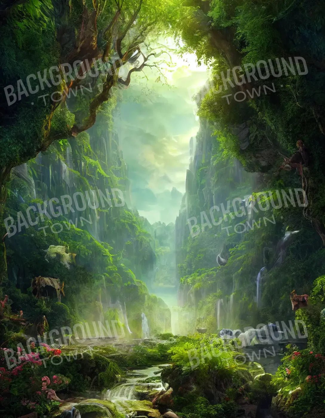 Fantasy Land 6X8 Fleece ( 72 X 96 Inch ) Backdrop