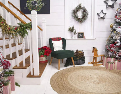 Farmhouse 8X6 Fleece ( 96 X 72 Inch ) Backdrop