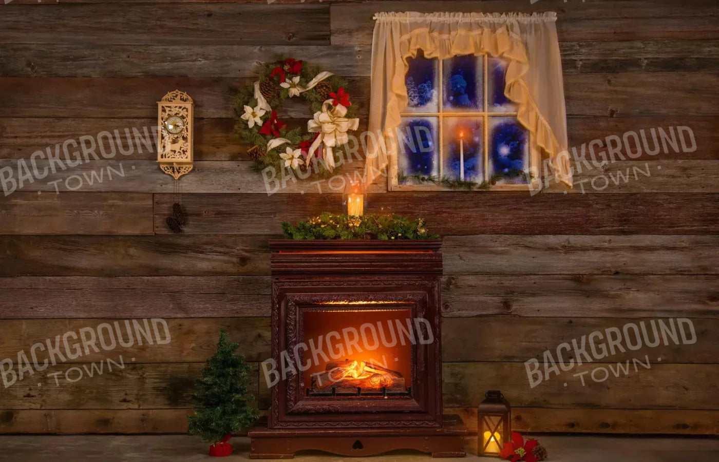 Christmas Details 12X8 Ultracloth ( 144 X 96 Inch ) Backdrop