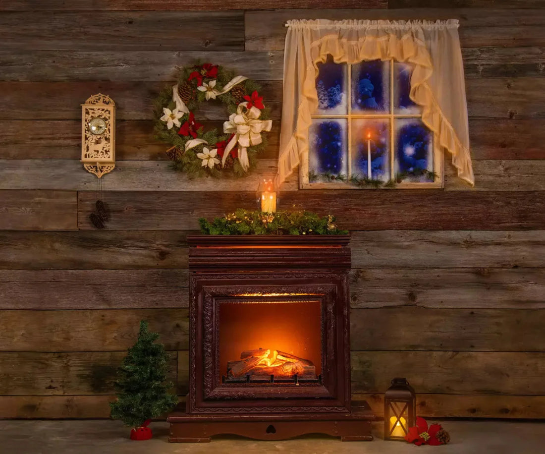 Brown Christmas Backdrop for Photography
