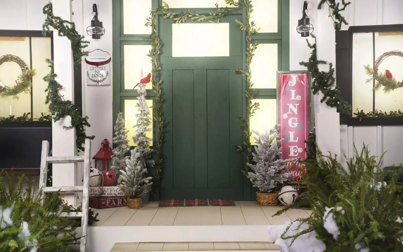 Farmhouse Front Porch 14X9 Ultracloth ( 168 X 108 Inch ) Backdrop