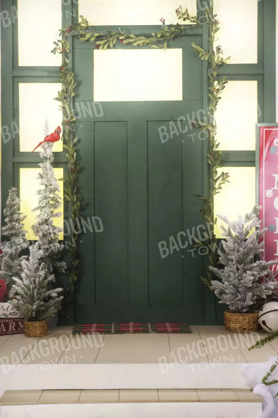Farmhouse Front Porch 5X8 Ultracloth ( 60 X 96 Inch ) Backdrop