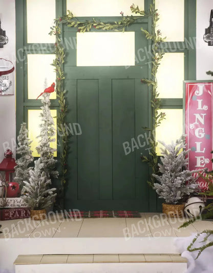 Farmhouse Front Porch 6X8 Fleece ( 72 X 96 Inch ) Backdrop