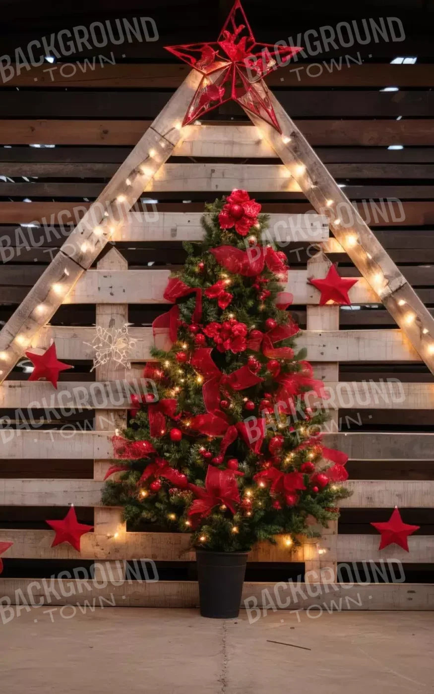 Christmas Pallet 10’X16’ Ultracloth (120 X 192 Inch) Backdrop