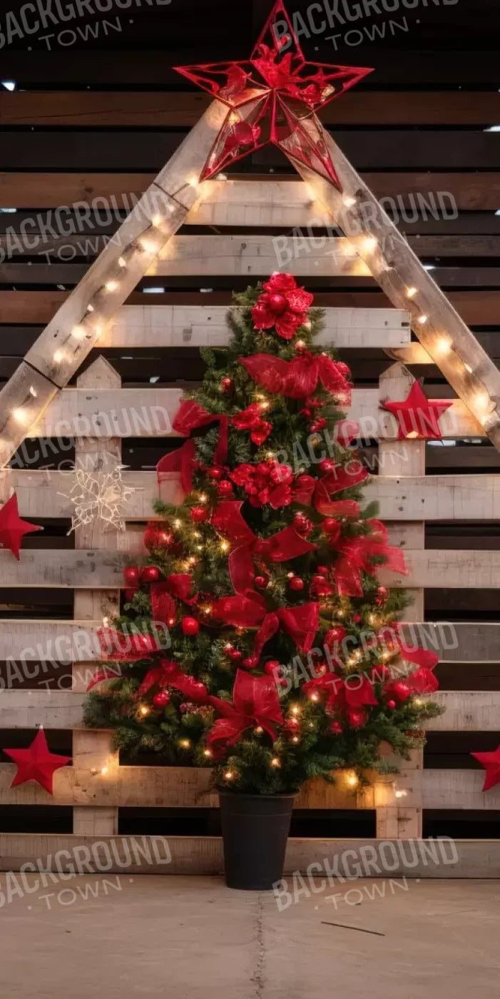 Christmas Pallet 10’X20’ Ultracloth (120 X 240 Inch) Backdrop