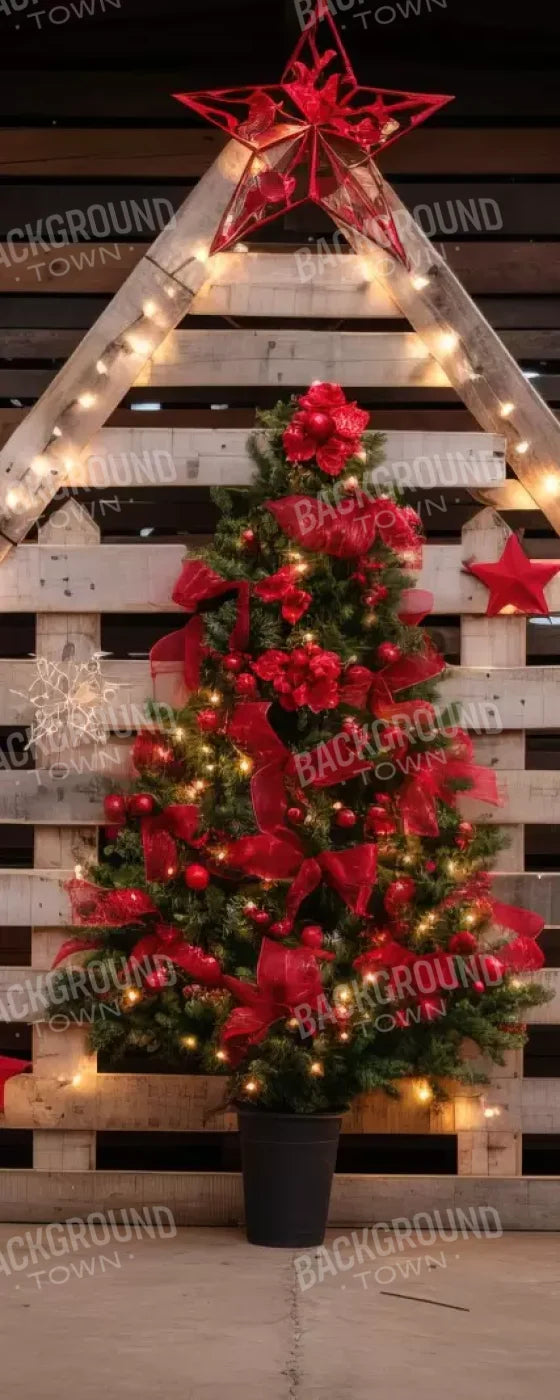 Christmas Pallet 8’X20’ Ultracloth (96 X 240 Inch) Backdrop