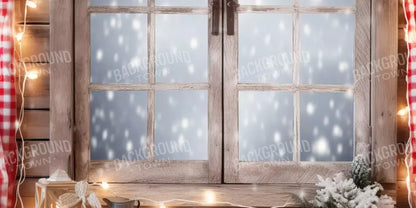 Rustic Snowy Christmas Ii 20’X10’ Ultracloth (240 X 120 Inch) Backdrop