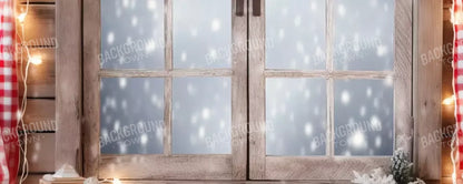 Rustic Snowy Christmas Ii 20’X8’ Ultracloth (240 X 96 Inch) Backdrop