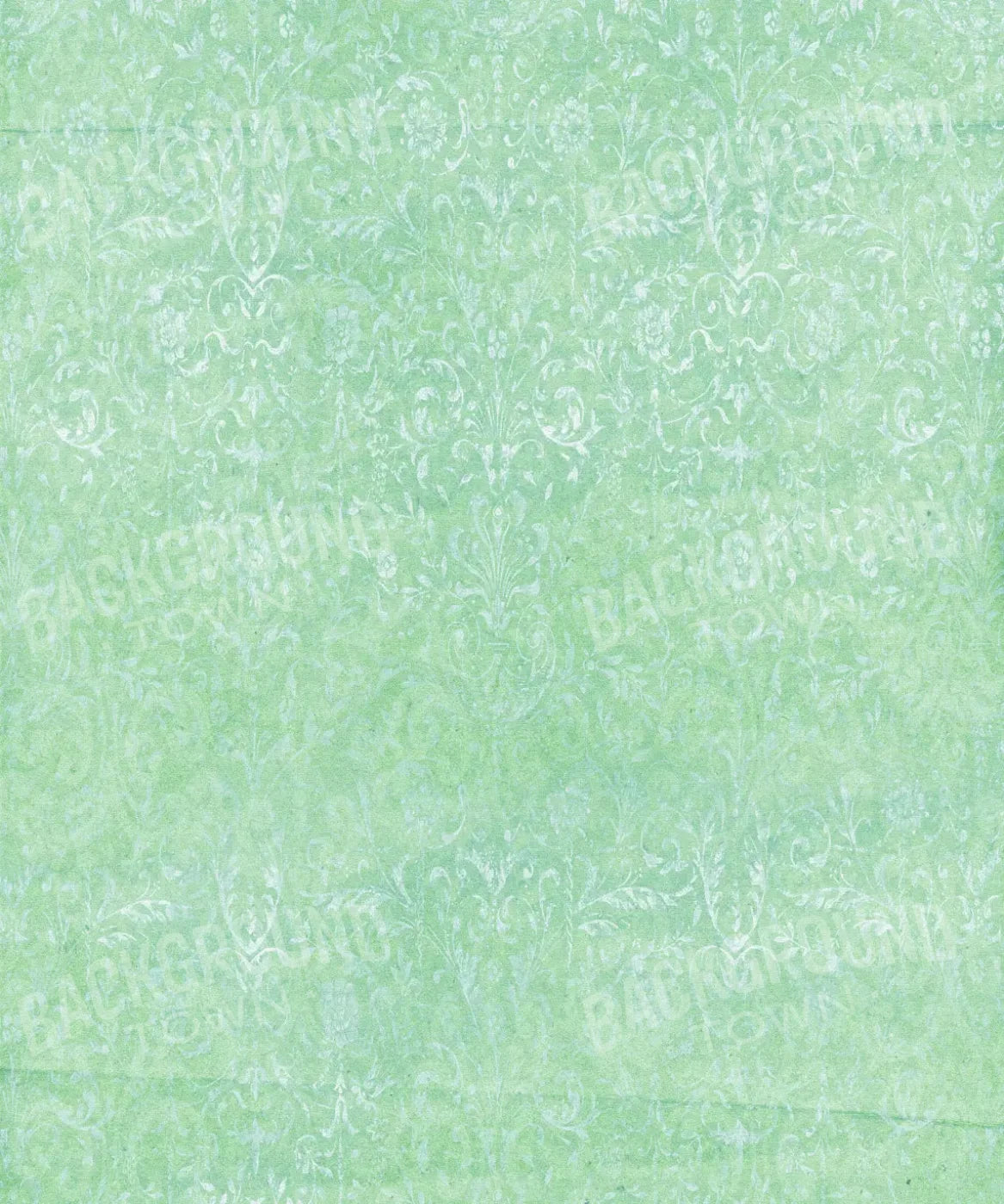 Green Damask Backdrop for Photography