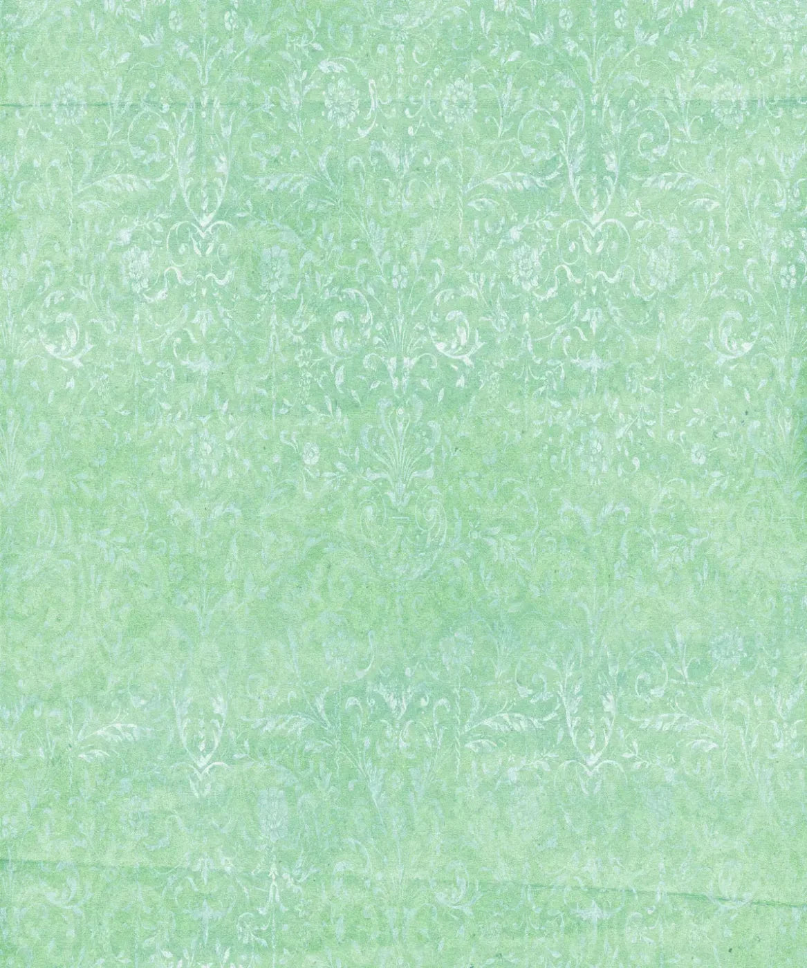 Green Damask Backdrop for Photography