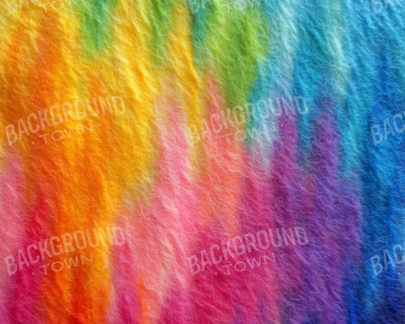 Felt Rainbow 10’x8’ Fleece (120 x 96 inch) Backdrop