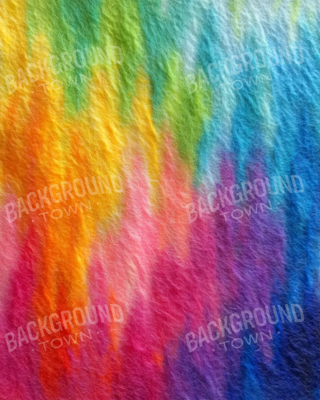 Felt Rainbow 8’x10’ Fleece (96 x 120 inch) Backdrop