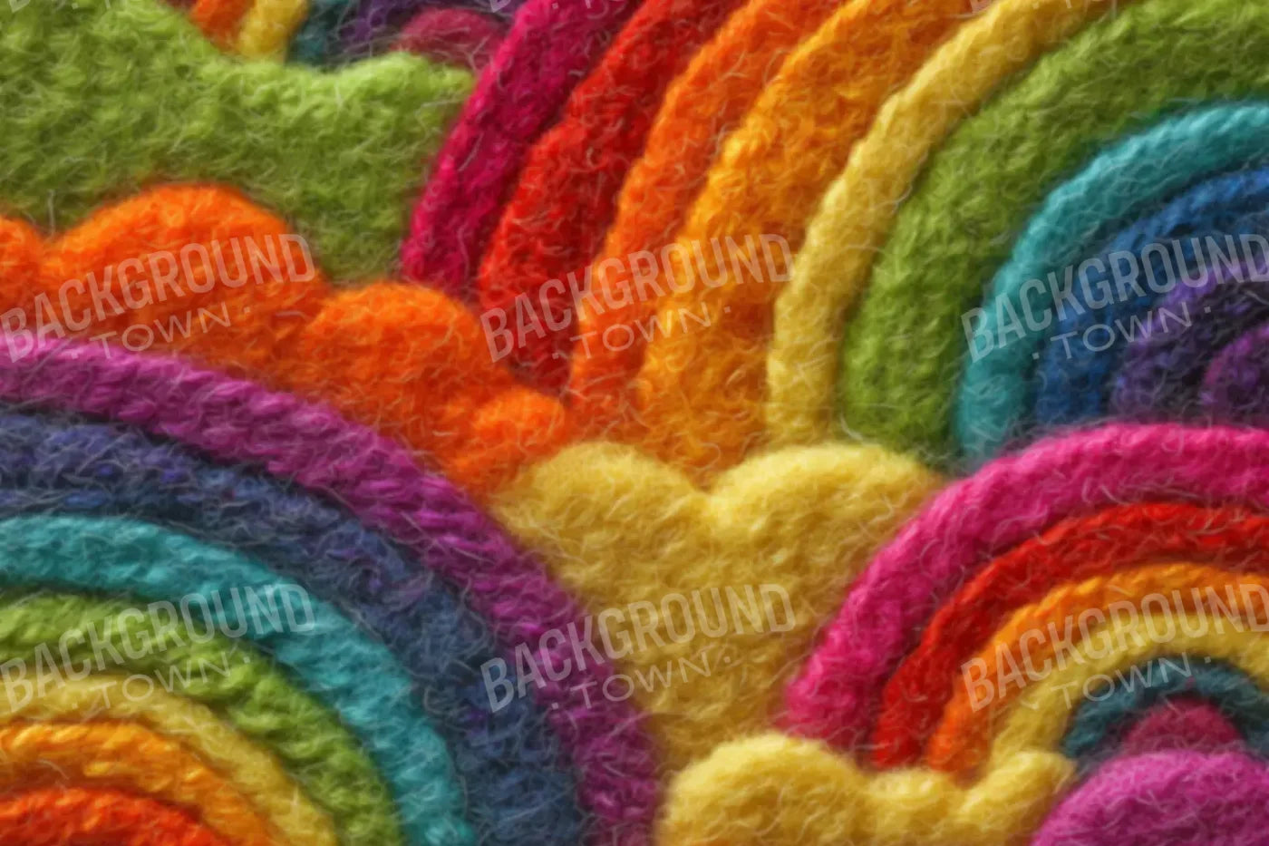 Felt Rainbows 12’x8’ UltraCloth (144 x 96 inch) Backdrop