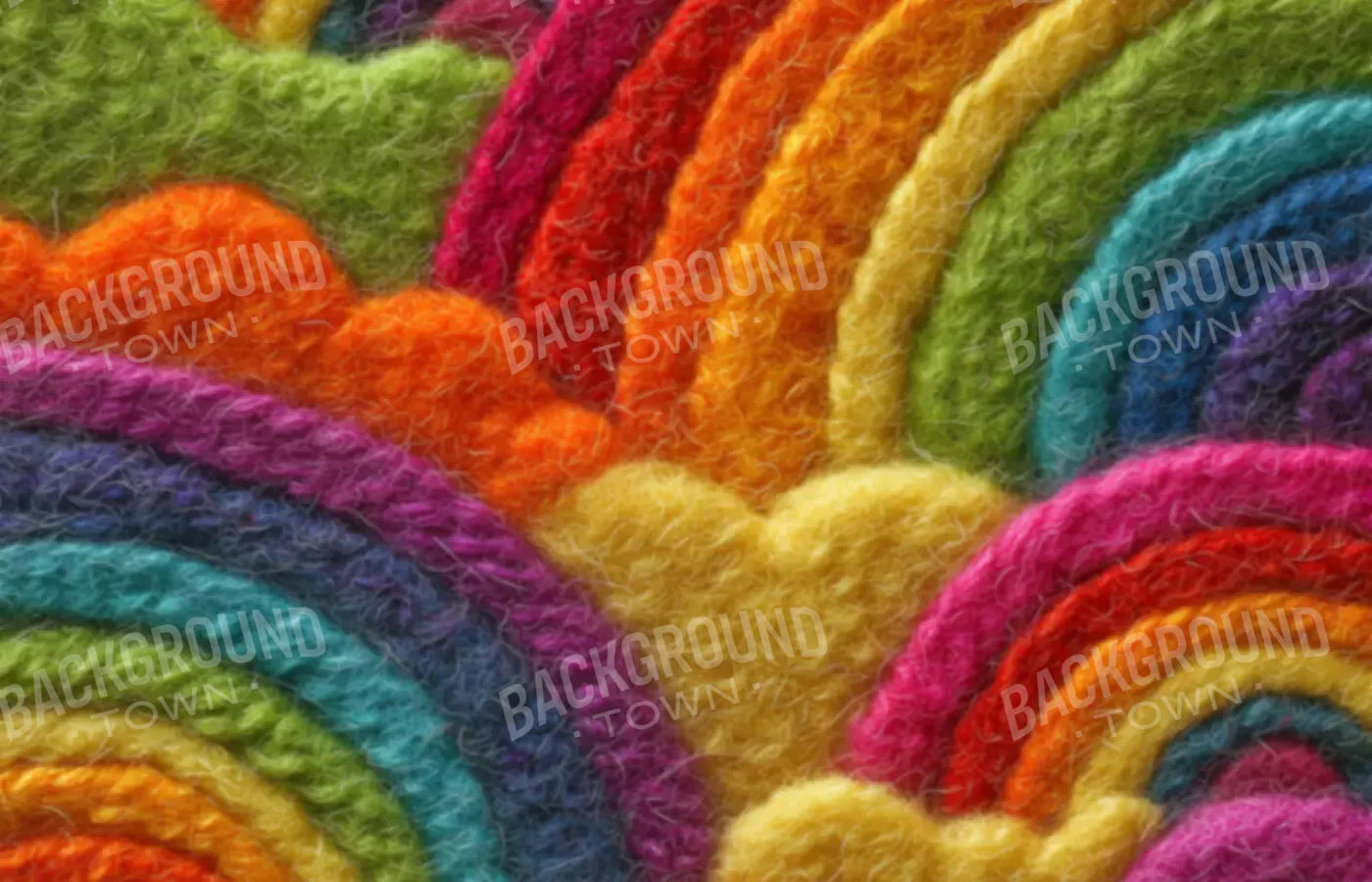 Felt Rainbows 14’x9’ UltraCloth (168 x 108 inch) Backdrop