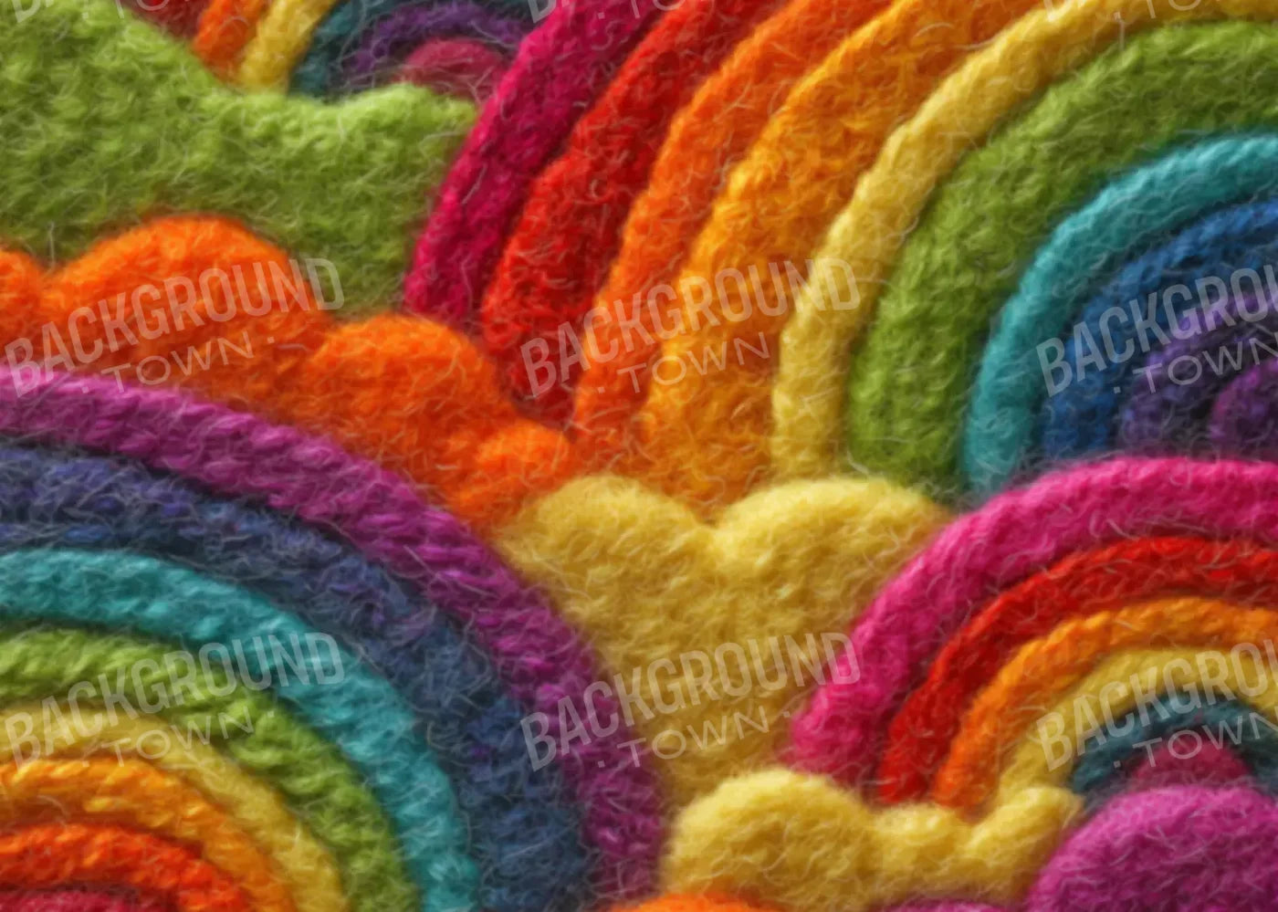 Felt Rainbows 7’x5’ UltraCloth (84 x 60 inch) Backdrop