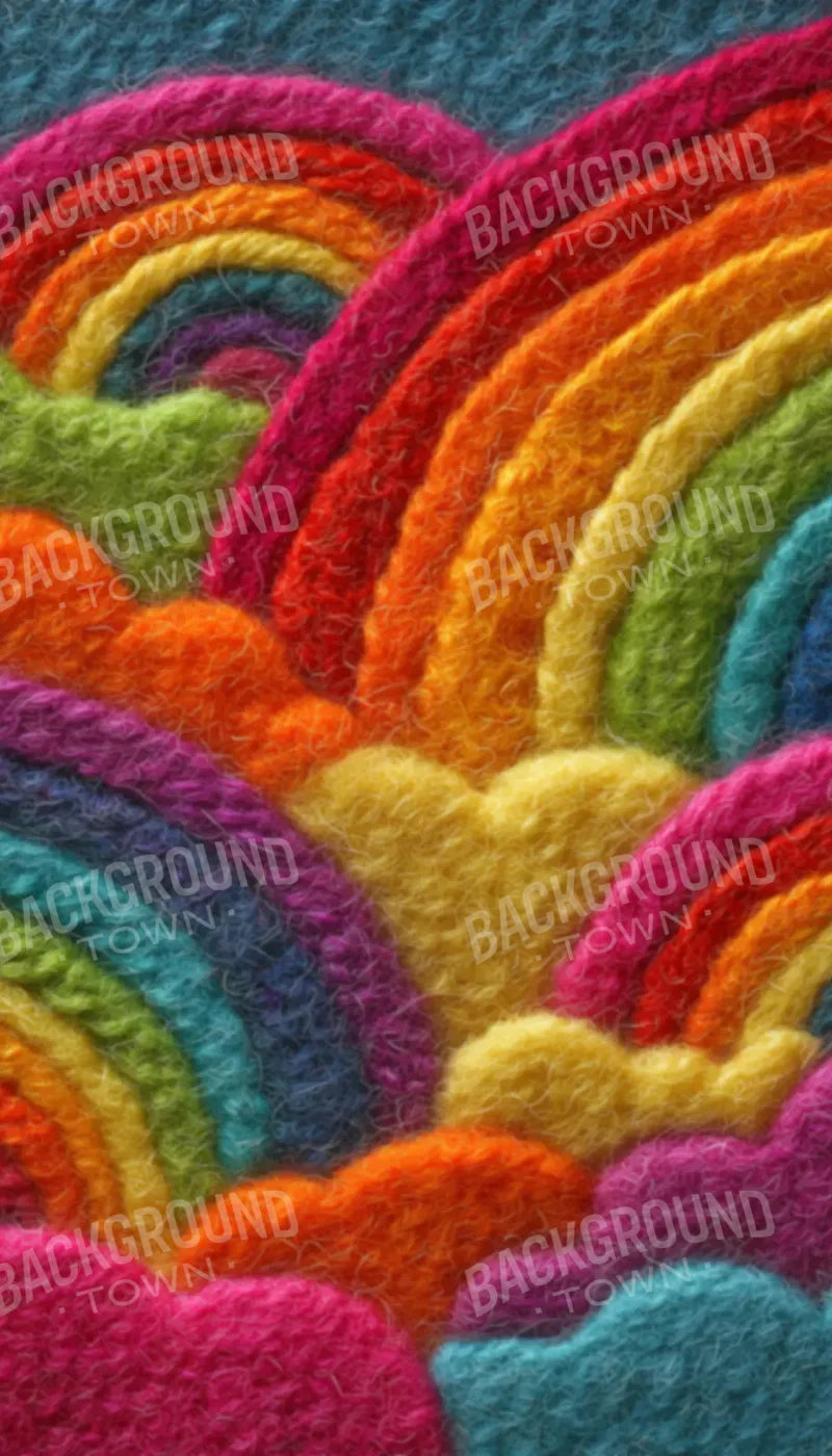 Felt Rainbows 8’x14’ UltraCloth (96 x 168 inch) Backdrop