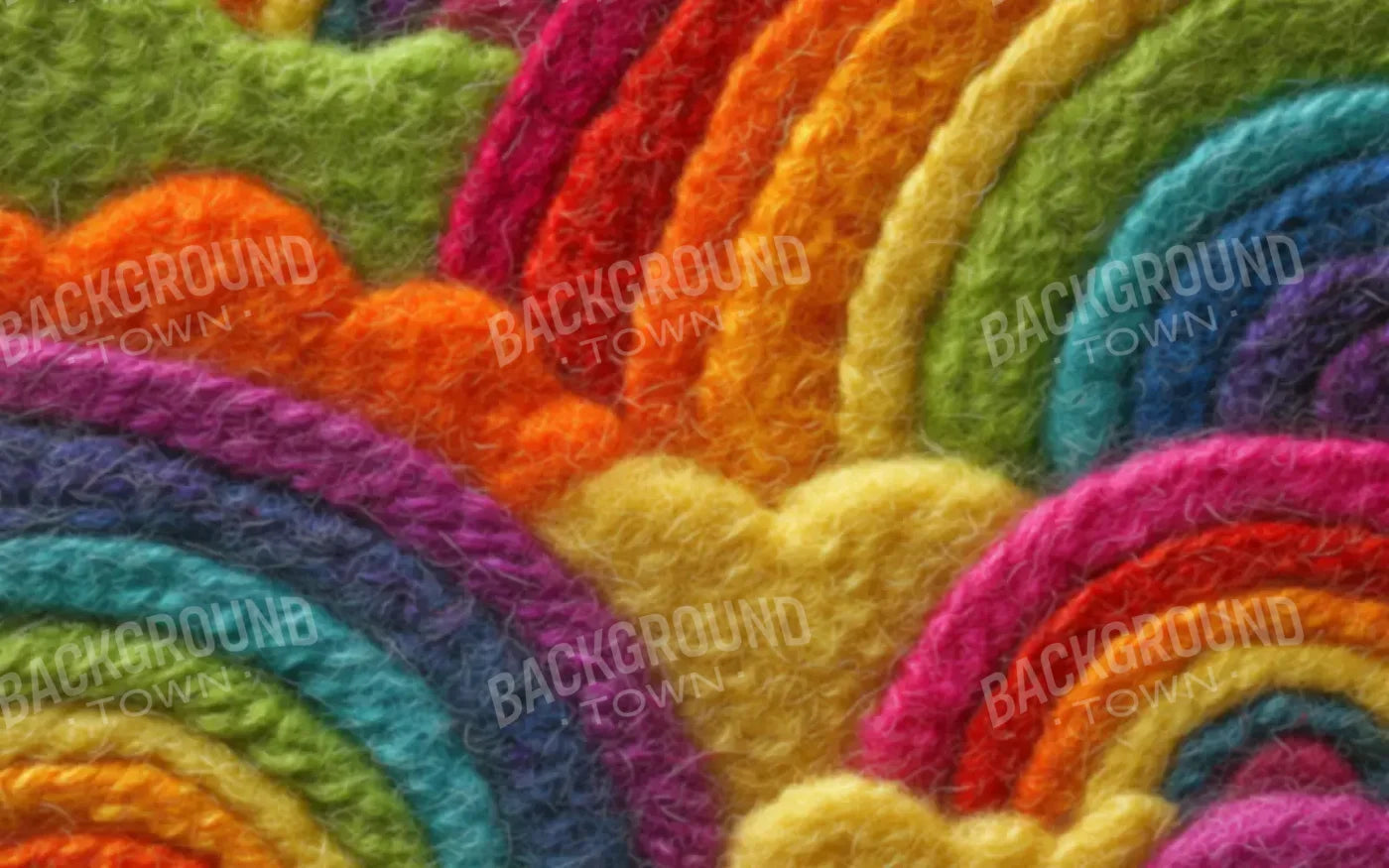 Felt Rainbows 8’x5’ UltraCloth (96 x 60 inch) Backdrop