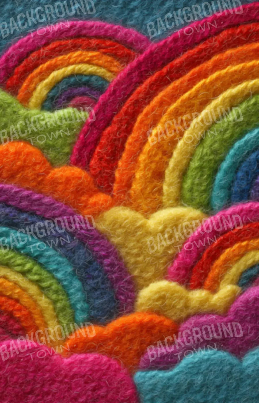 Felt Rainbows 9’x14’ UltraCloth (108 x 168 inch) Backdrop