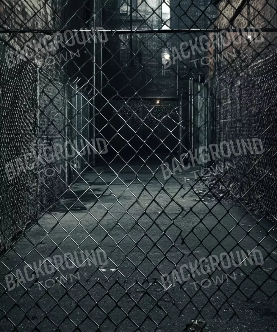 Fenced Alley 10’X12’ Ultracloth (120 X 144 Inch) Backdrop