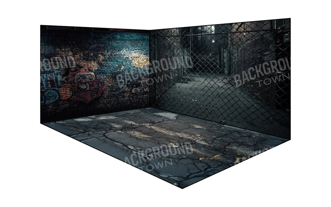 Fenced Alley Bundle Backdrops