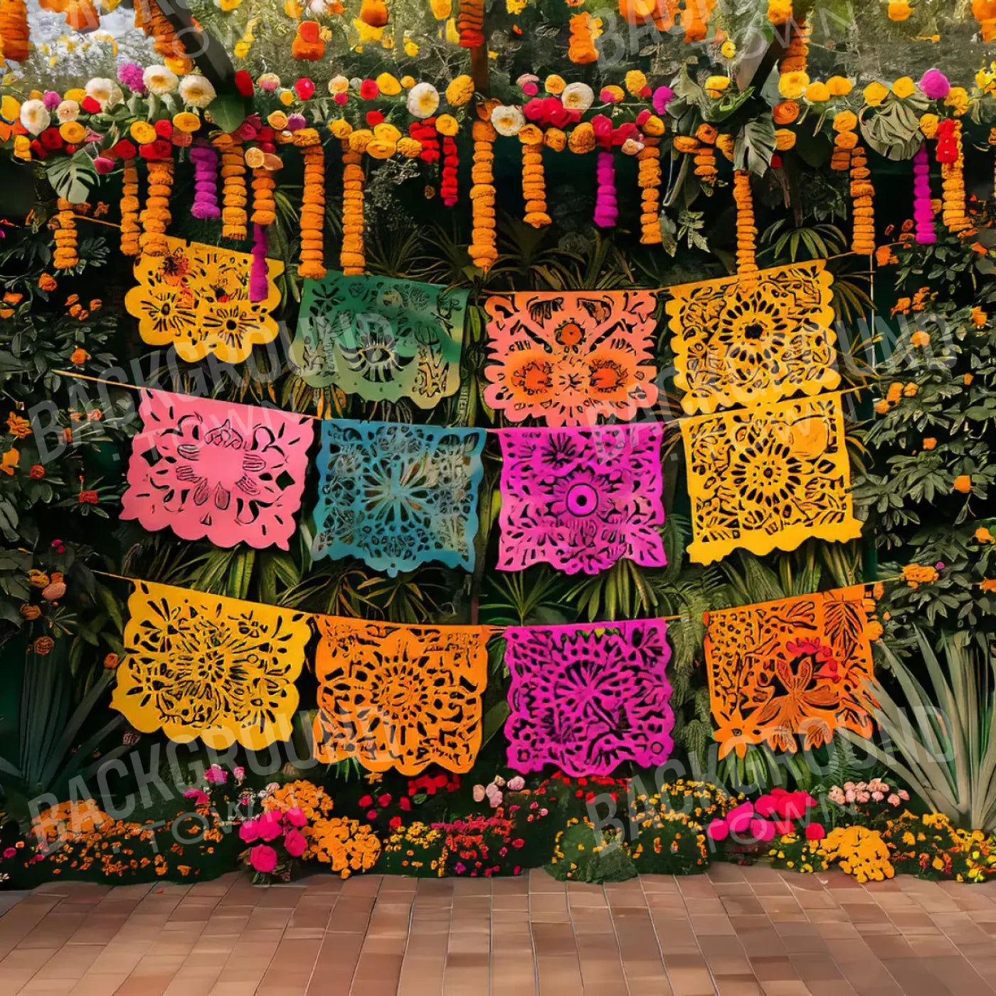 Fiesta Checked 10’X10’ Ultracloth (120 X Inch) Backdrop