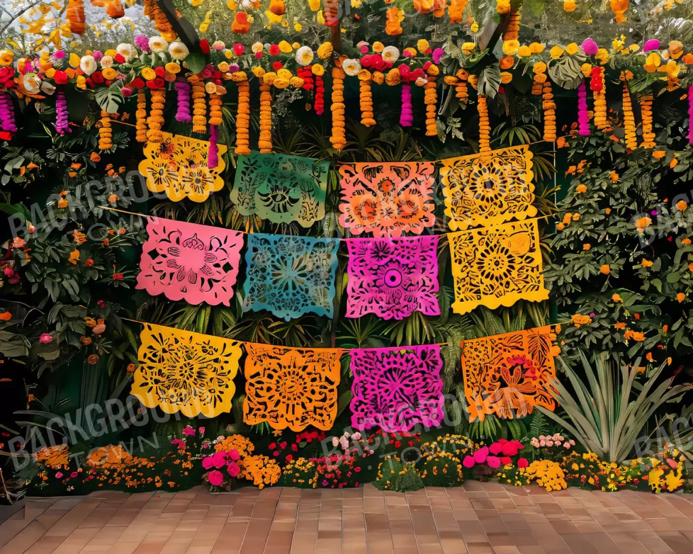 Fiesta Checked 10’X8’ Fleece (120 X 96 Inch) Backdrop