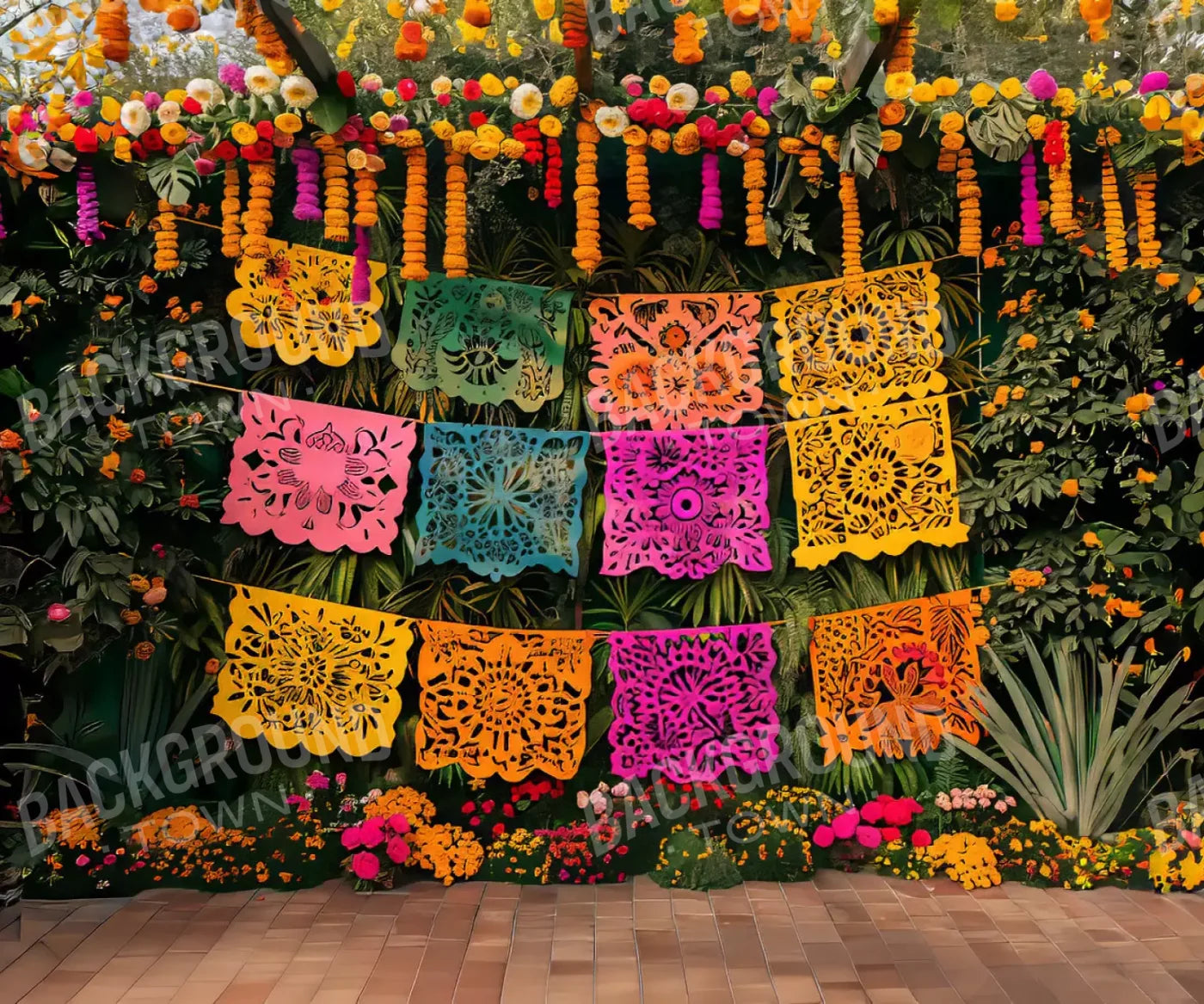 Fiesta Checked 12’X10’ Ultracloth (144 X 120 Inch) Backdrop