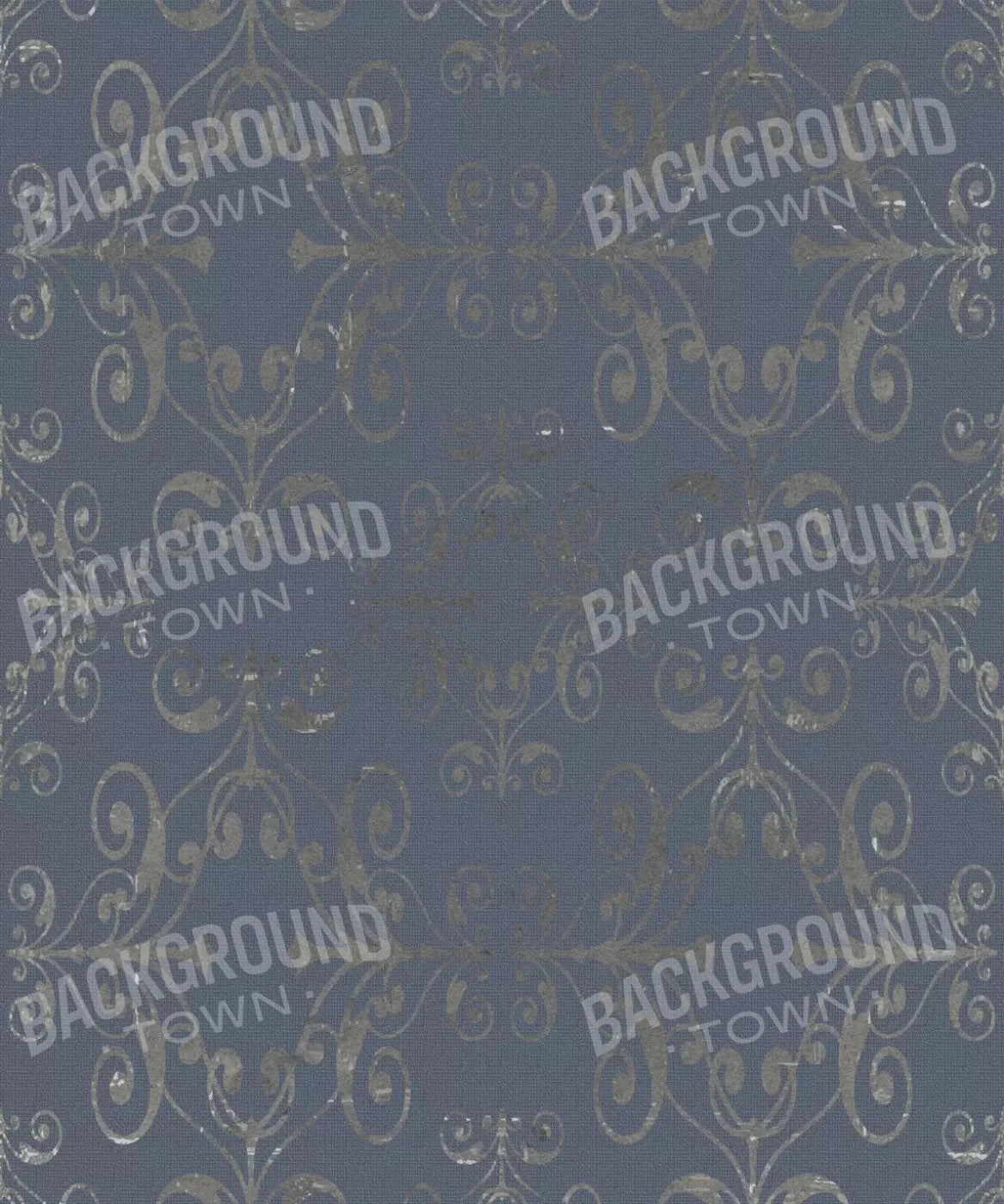 Blue Damask Backdrop for Photography