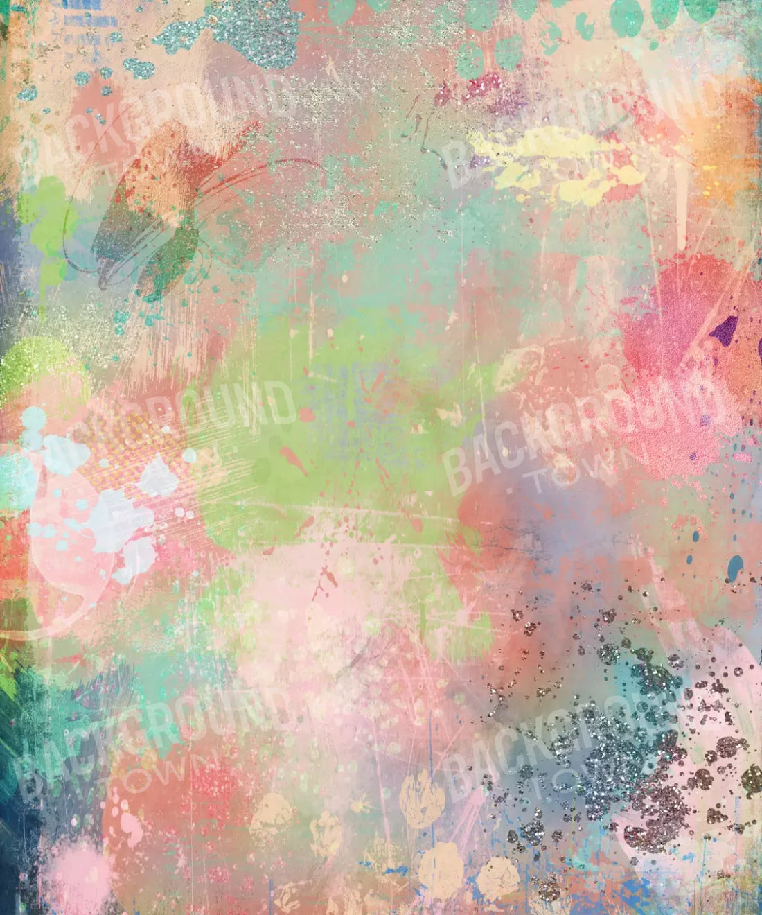 Multi-Color Painted Backdrop for Photography