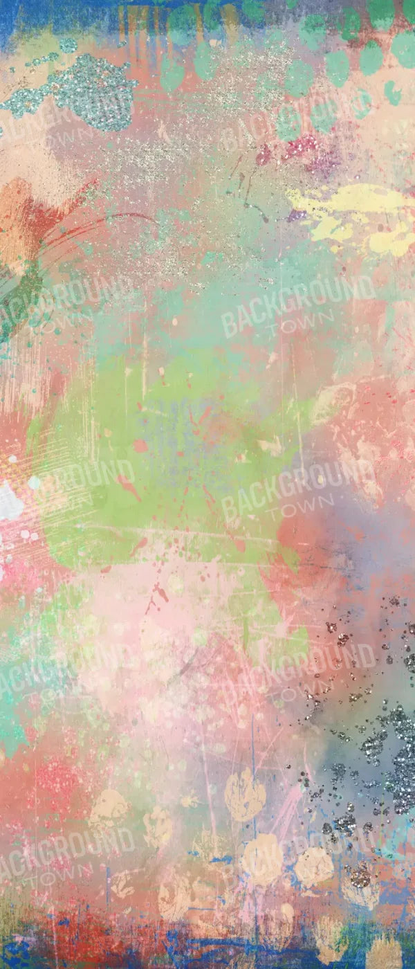 Finger Paint 5X12 Ultracloth For Westcott X-Drop ( 60 X 144 Inch ) Backdrop