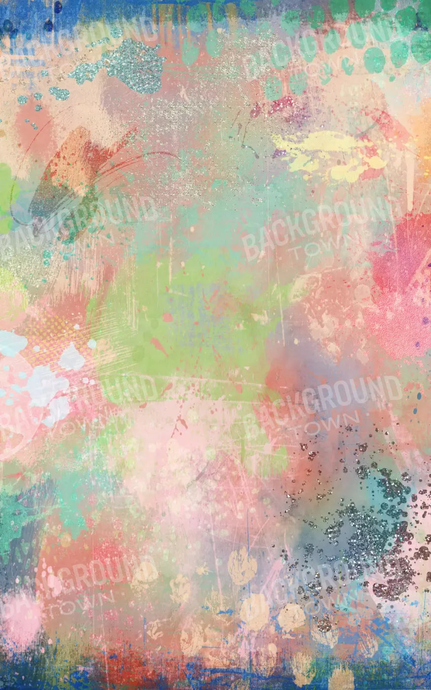 Finger Paint 9X14 Ultracloth ( 108 X 168 Inch ) Backdrop