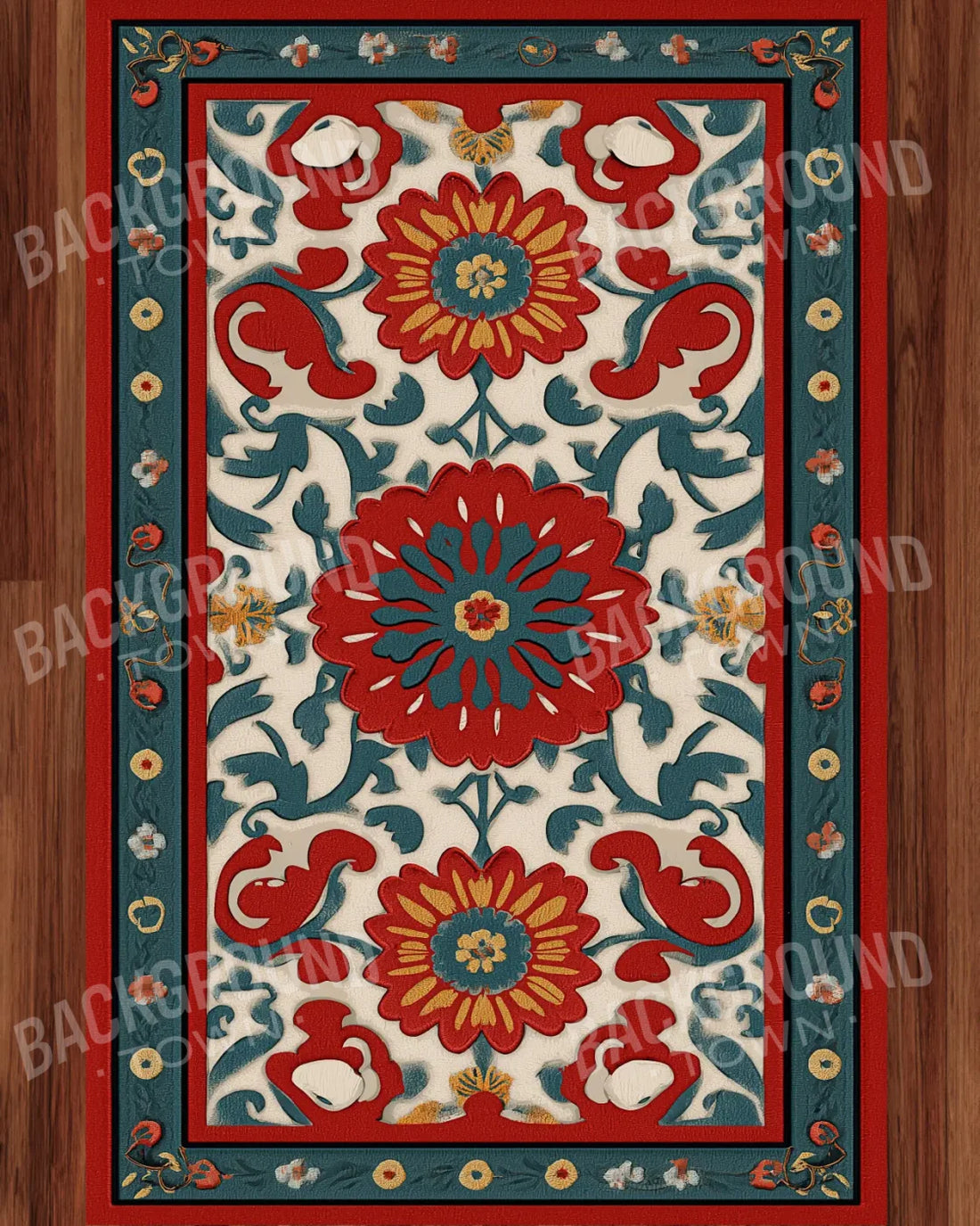 Red Green Brown  Backdrop for Photography