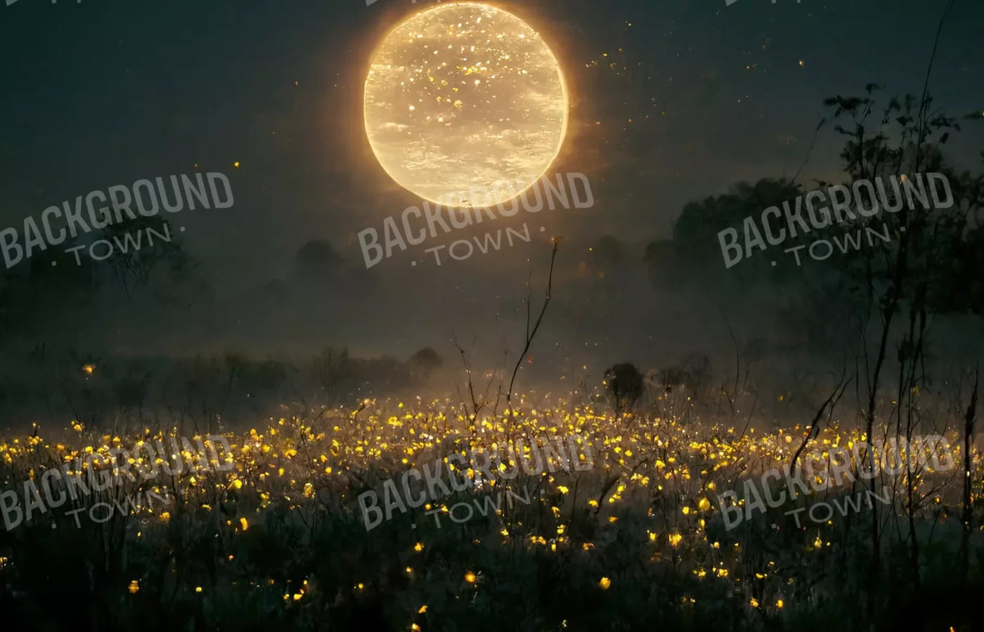 Firefly Night 12X8 Ultracloth ( 144 X 96 Inch ) Backdrop