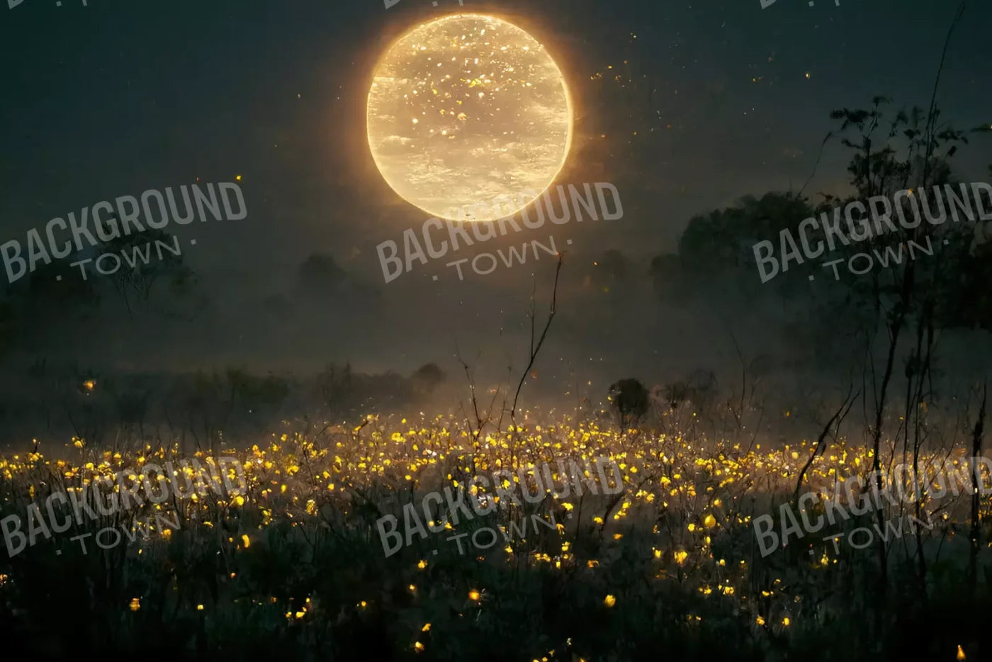 Firefly Night 8X5 Ultracloth ( 96 X 60 Inch ) Backdrop