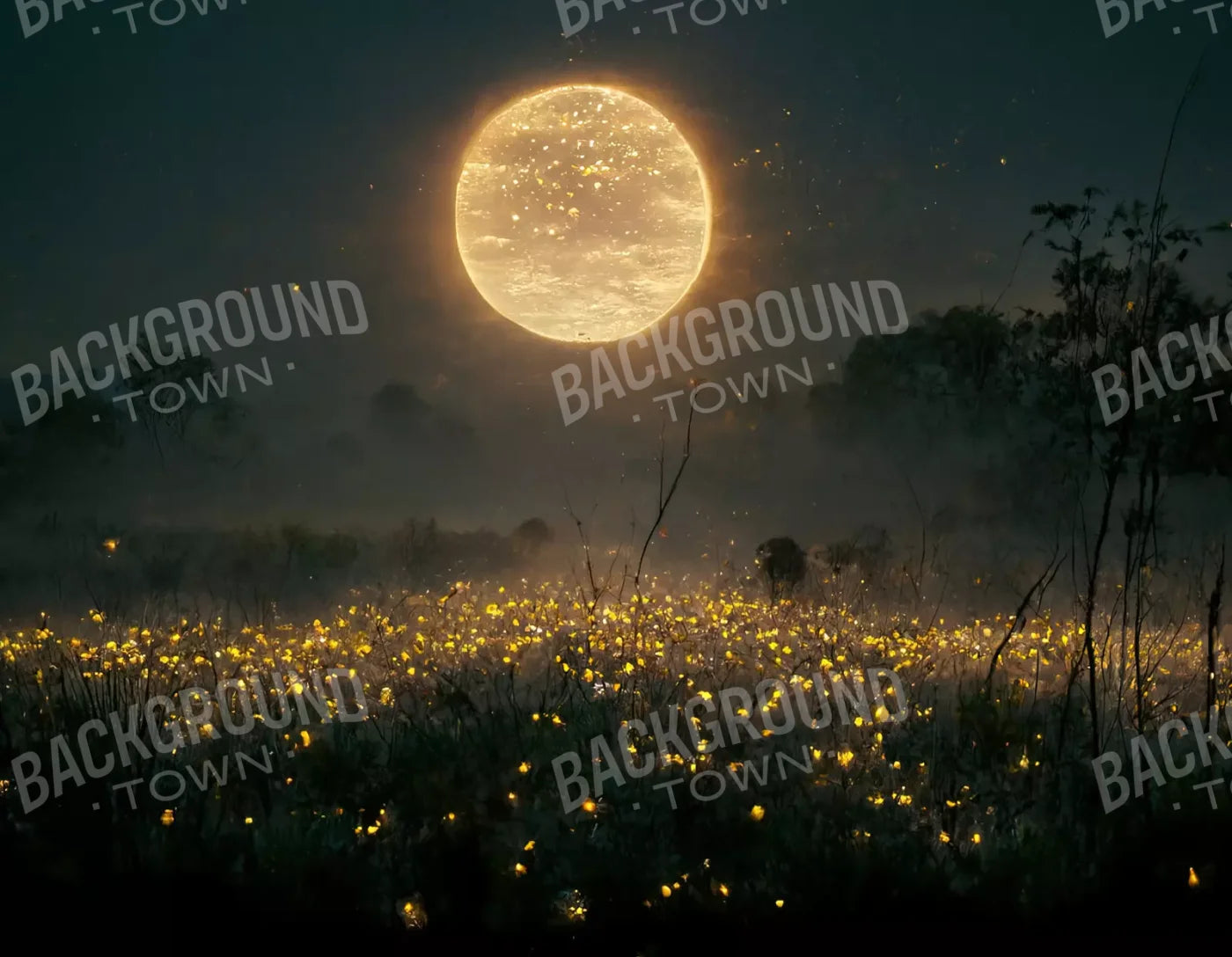 Firefly Night 8X6 Fleece ( 96 X 72 Inch ) Backdrop