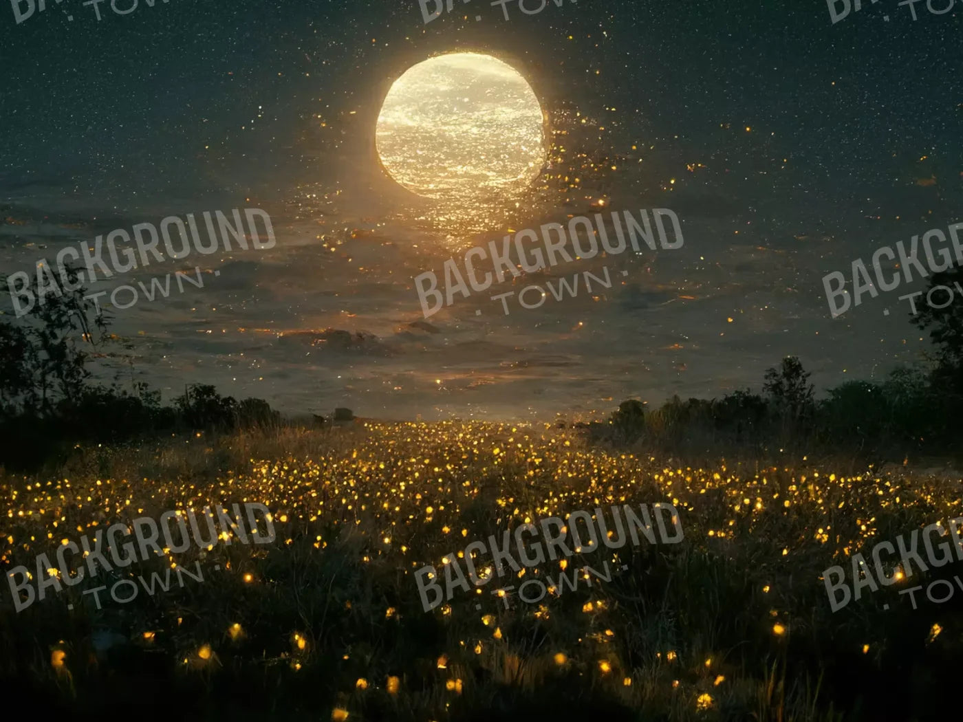 Firefly Sky 10X8 Fleece ( 120 X 96 Inch ) Backdrop