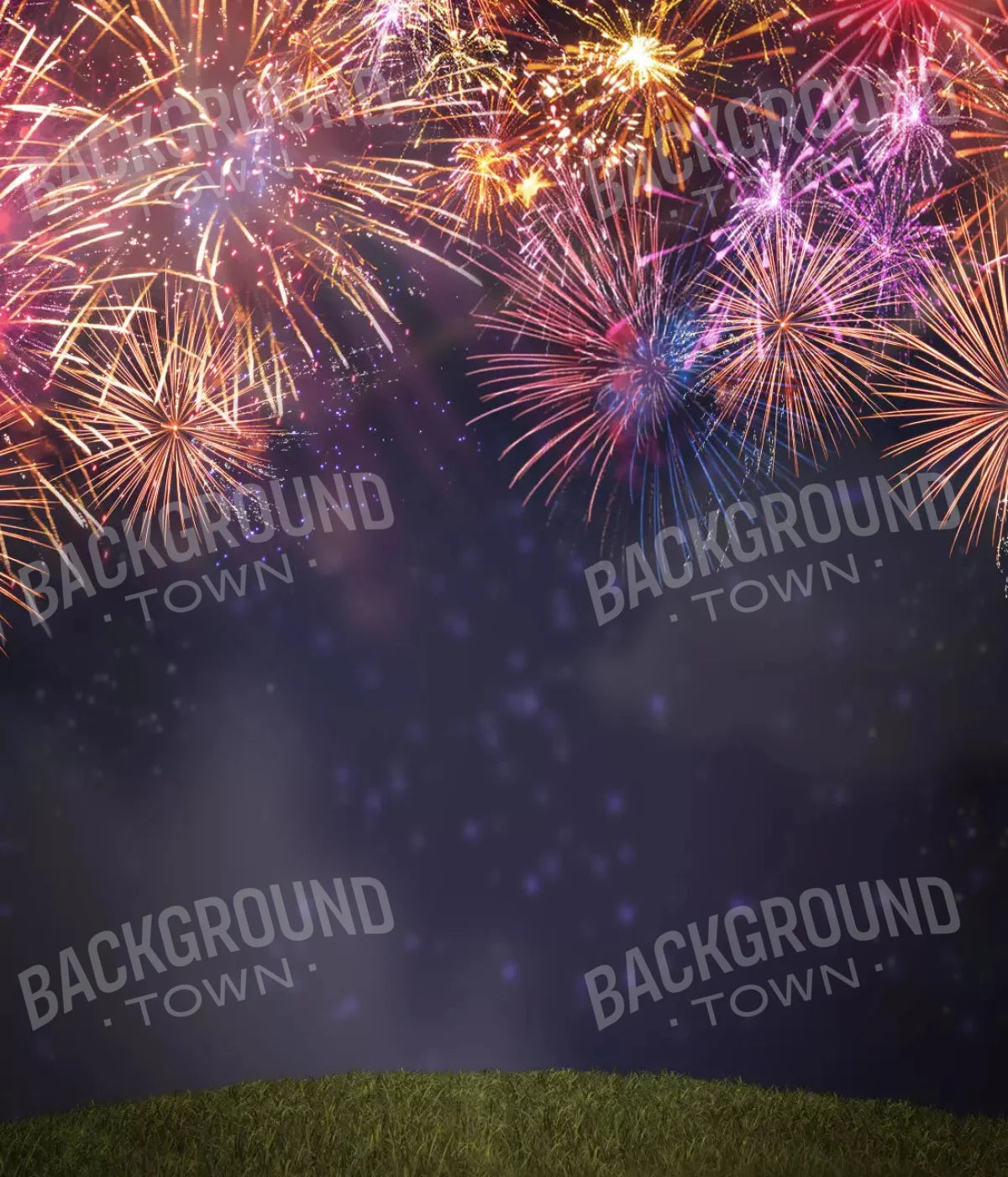 Firework Night 10X12 Ultracloth ( 120 X 144 Inch ) Backdrop