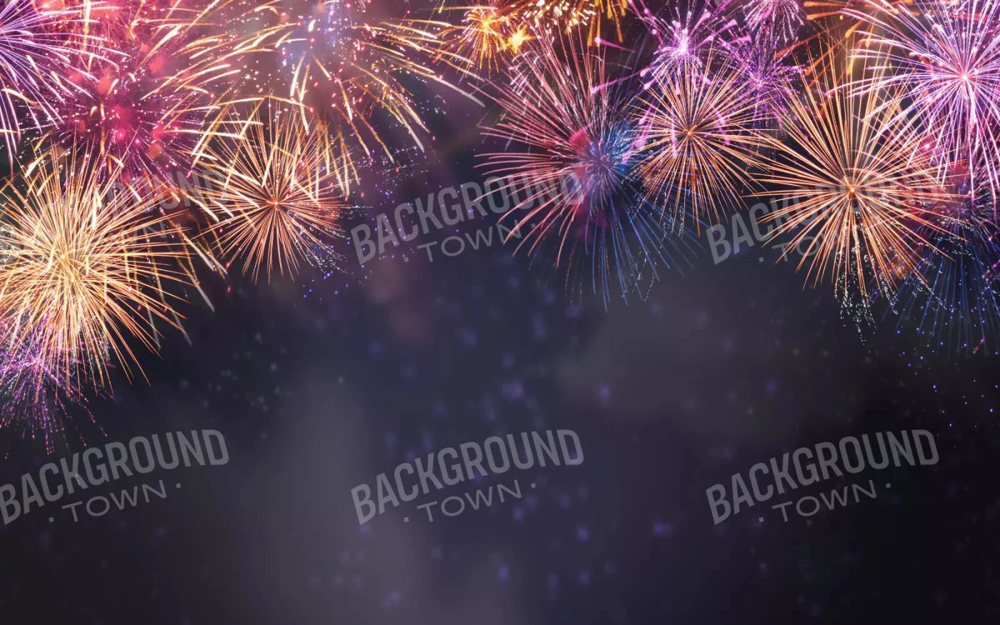Firework Night 14X9 Ultracloth ( 168 X 108 Inch ) Backdrop