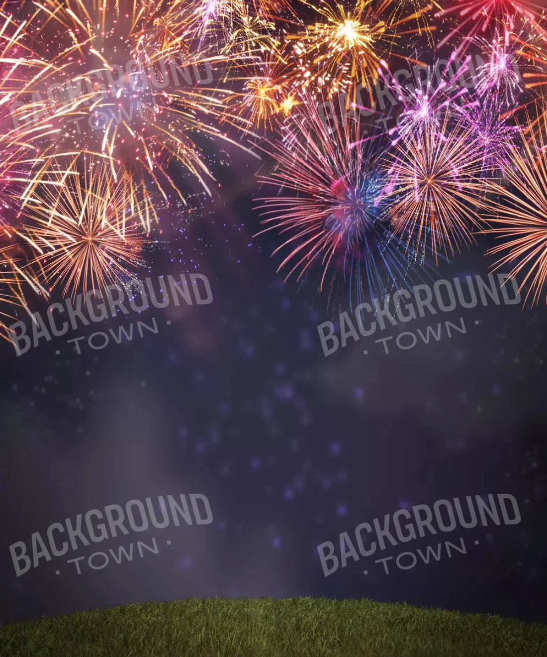 Firework night sky Backdrop for Photography