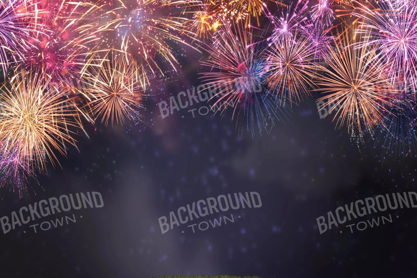 Firework Night 8X5 Ultracloth ( 96 X 60 Inch ) Backdrop