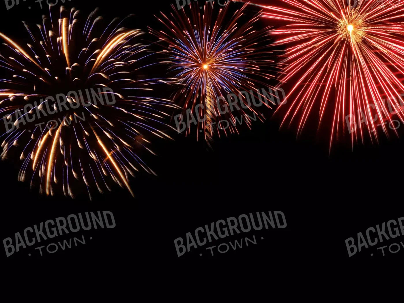 Fireworks 10X8 Fleece ( 120 X 96 Inch ) Backdrop